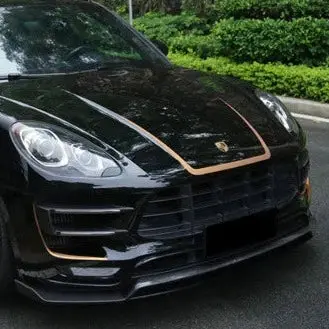 Carbonado Ats Carbon Fiber Front Lip Spoiler For Porsche Macan Gts / Macan Turbo / Turbo S 2014-2017 1