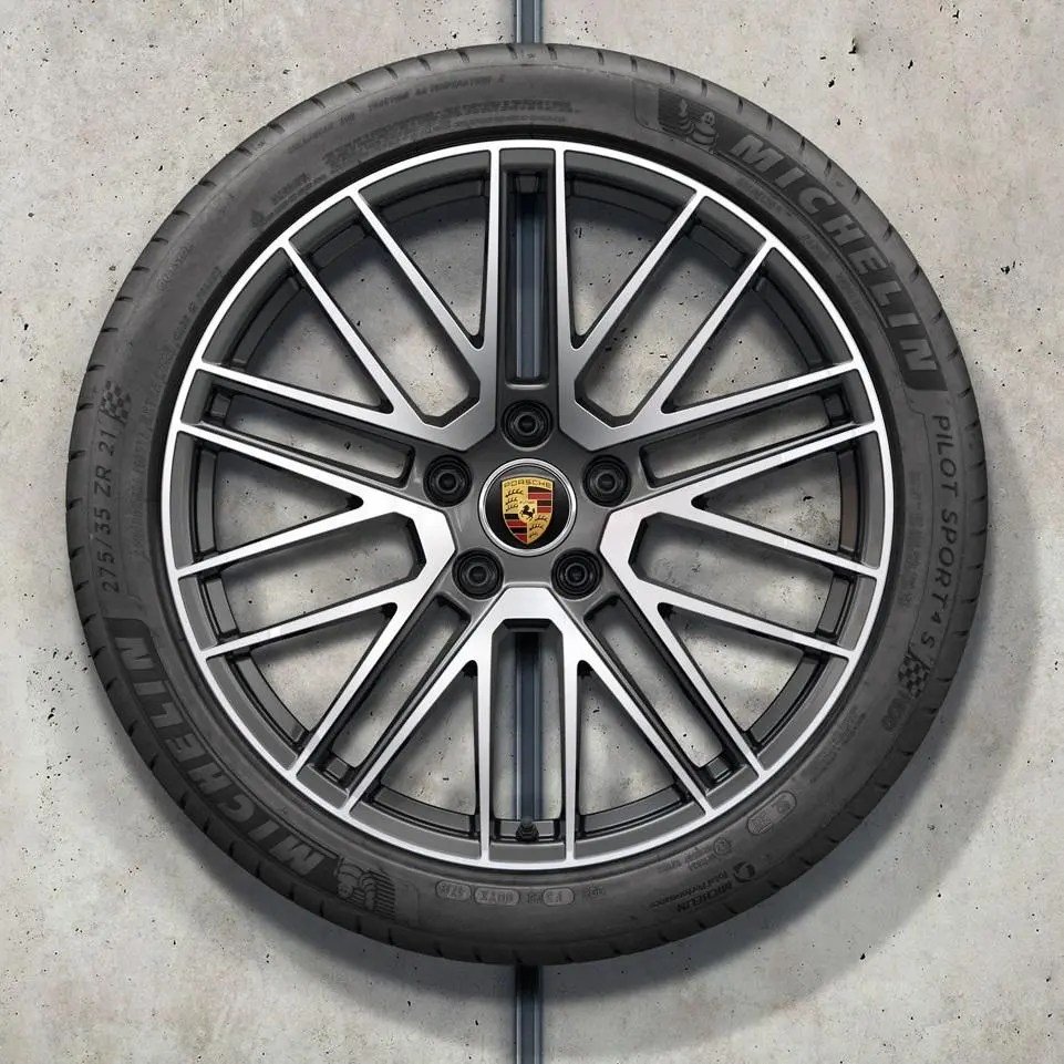21” Porsche Panamera 911 Turbo Design Ii Oe Complete Wheels Set 1