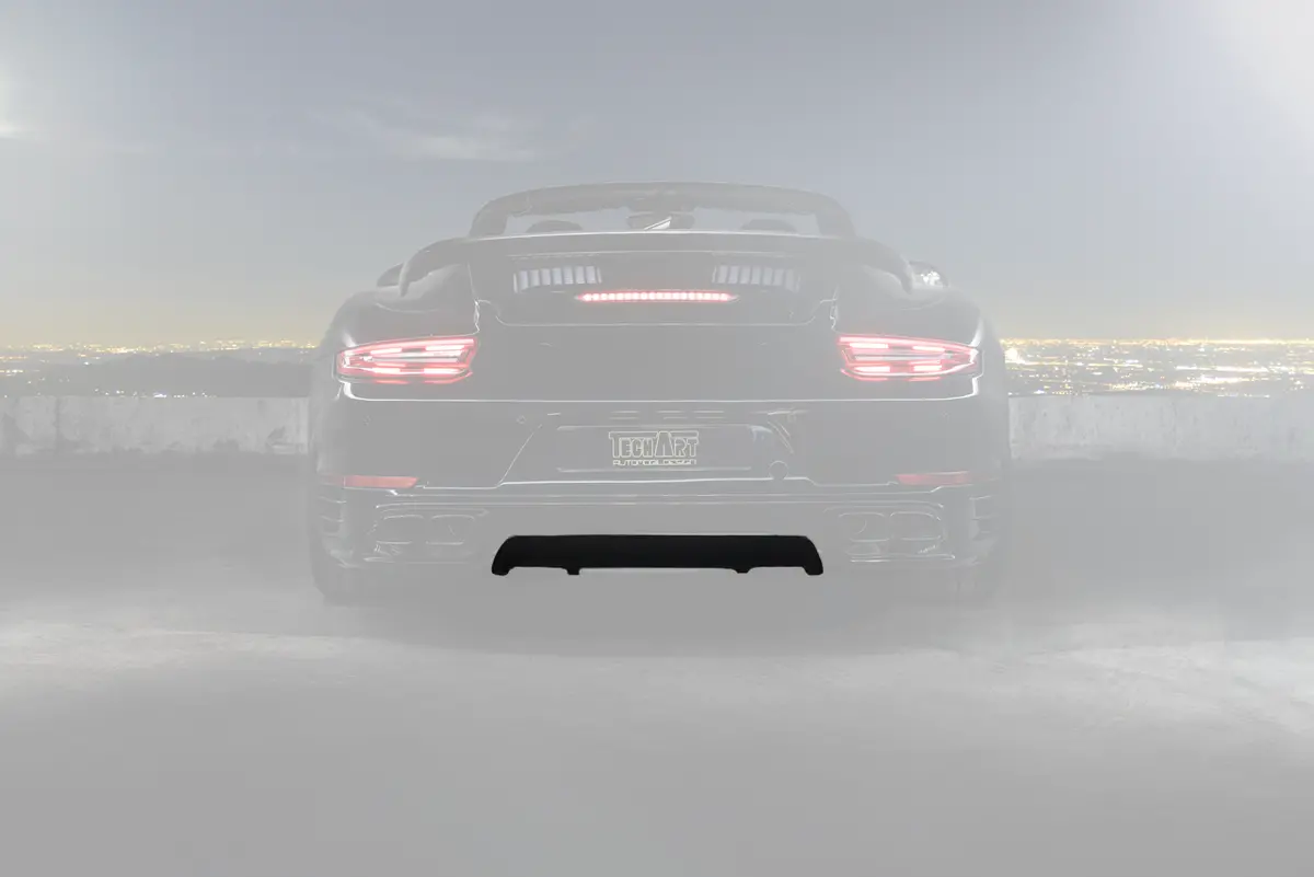 Techart Diffusor Add-On For Rear Apron For Porsche 991.2 911 Turbo 2017+ 1