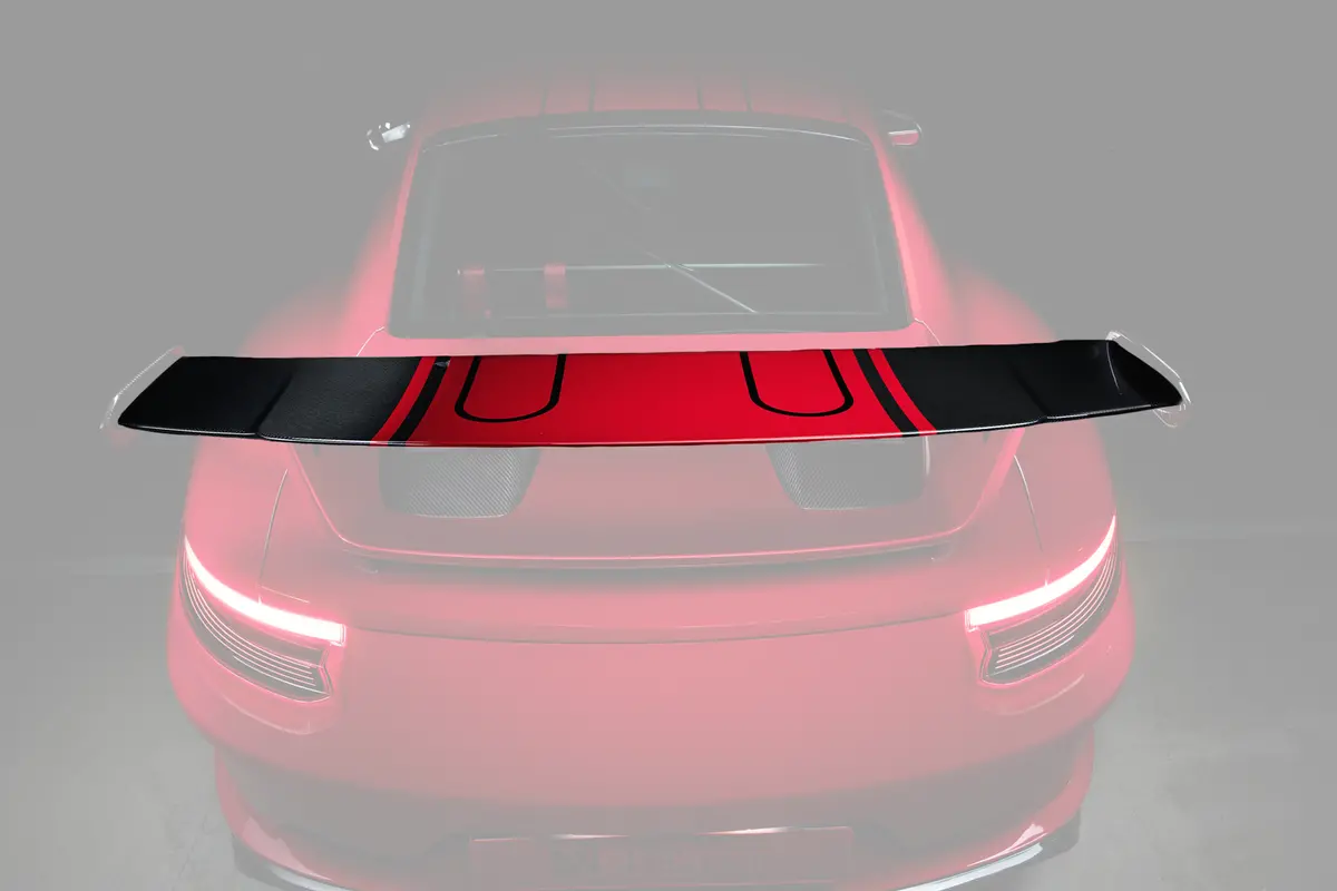 Techart Rear Spoiler Profile Carbon 'Glossy' For Porsche 991.2 Gt3 From My17 1