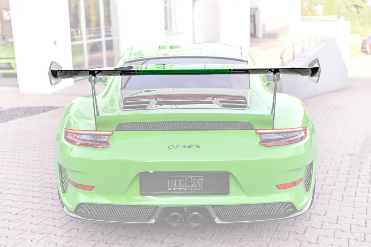 Techart Rear Spoiler Profile Carbon 'Glossy' For Porsche 991 Gt3 Rs 1