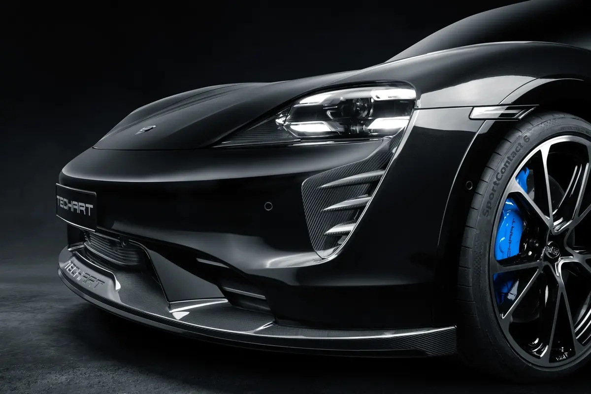Techart Carbon Front Spoiler I For Porsche 9J1 Taycan 1