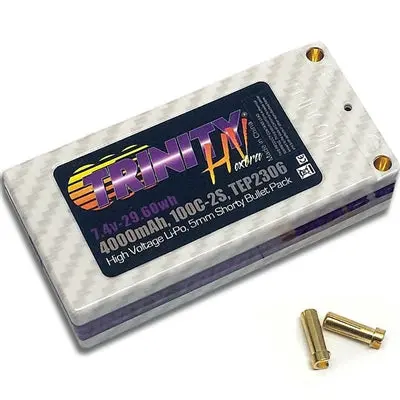 Tep2306 - 4000Mah 7.4V 100C Shorty Battery With 5Mm Bullets 1