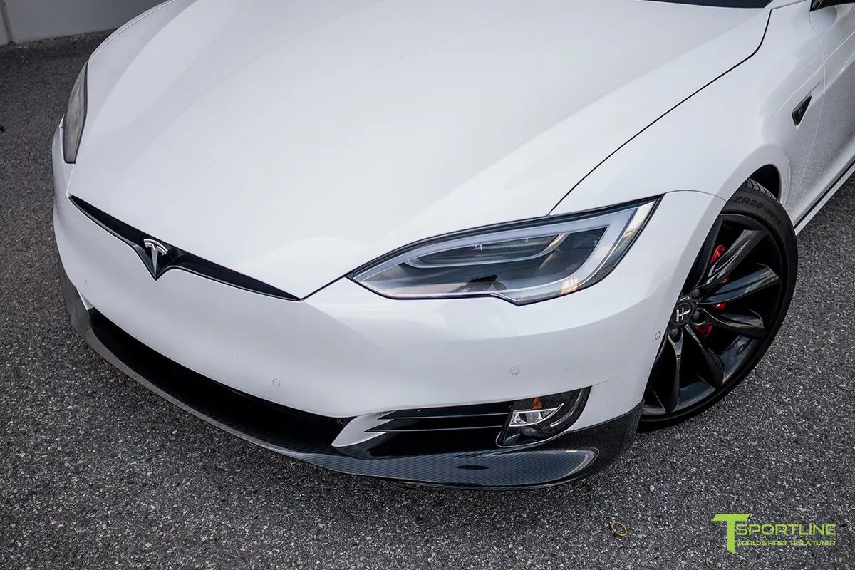 T-Sportline Tesla Model S Carbon Fiber Front Apron (2016 - Present) 1