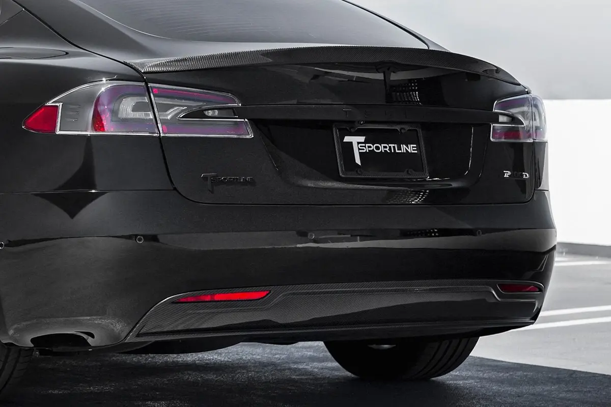 T-Sportline Tesla Model S Carbon Fiber Rear Diffuser (2016 - Pre 1