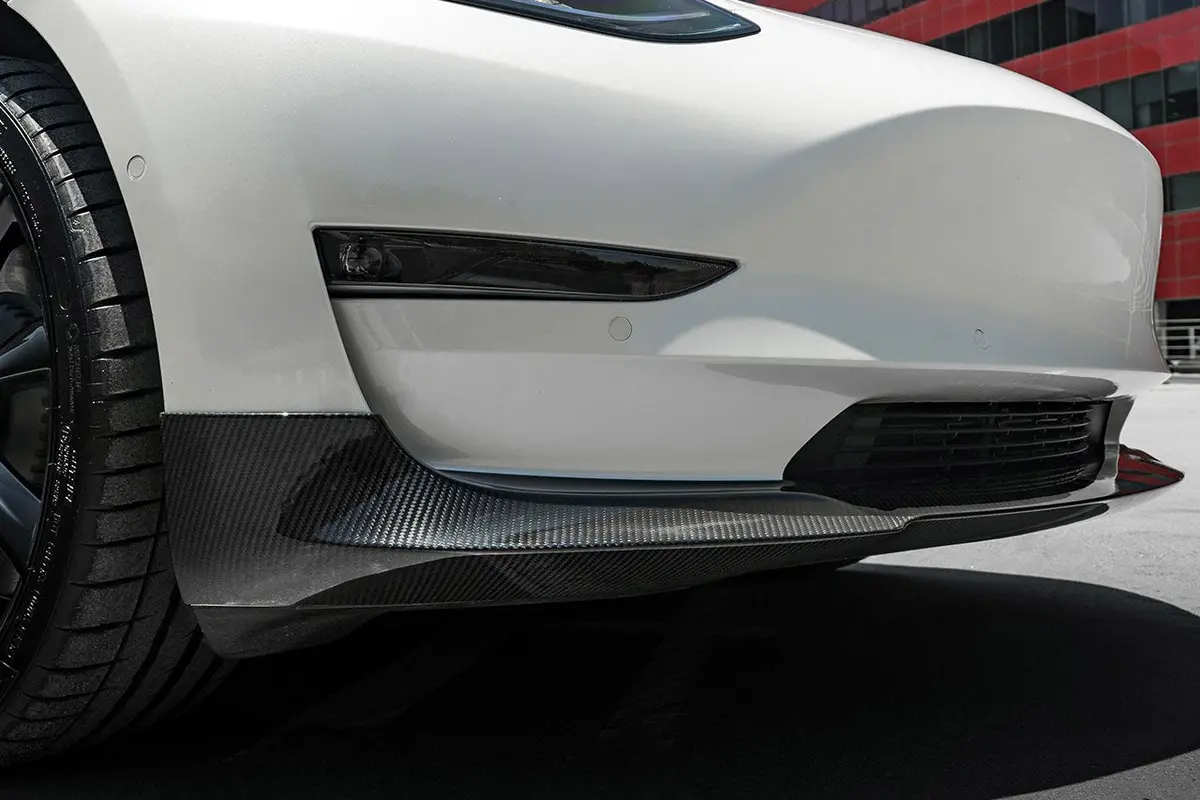 T-Sportline Tesla Model 3 Carbon Fiber Front Apron 1