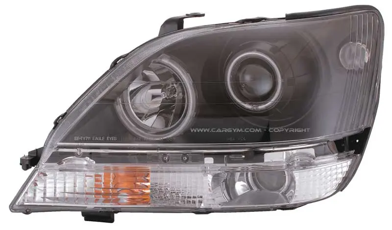 Lexus Rx300 98-03 Ccfl Angel Eyes Black Projector Headlight 1