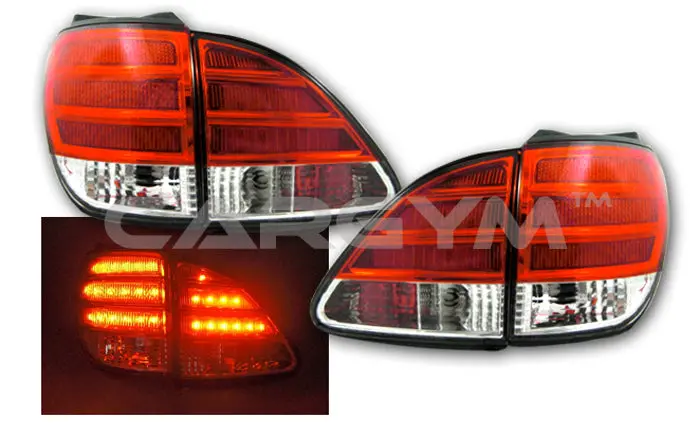 Lexus Rx300 1998-2000 Red & Clear Led Taillight 1