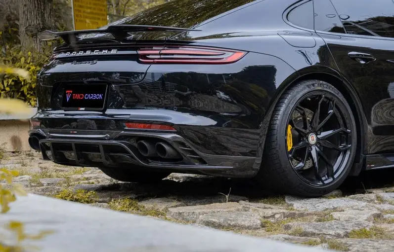 Takd Carbon Carbon Fiber Rear Spoiler Wing For Porsche Panamera 4 & 4S & Turbo 971 2017+ 1