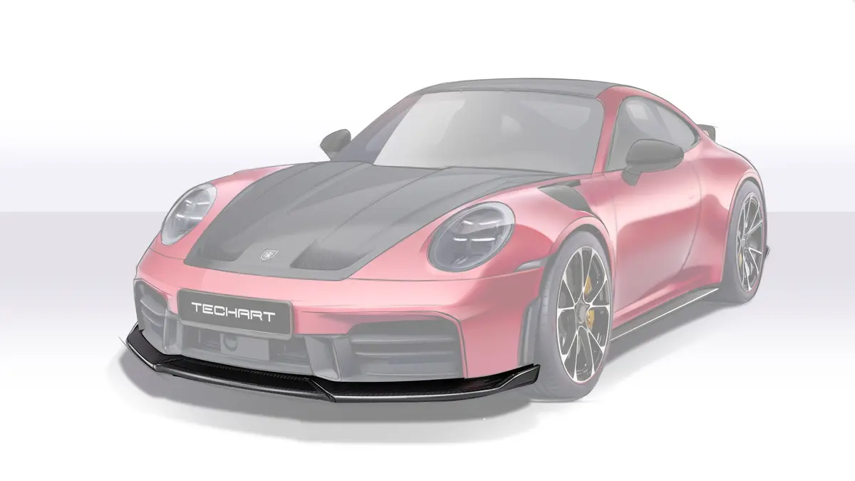 Techart Carbon Front Spoiler For Porsche 992.2 911 Carrera 2025+ 1