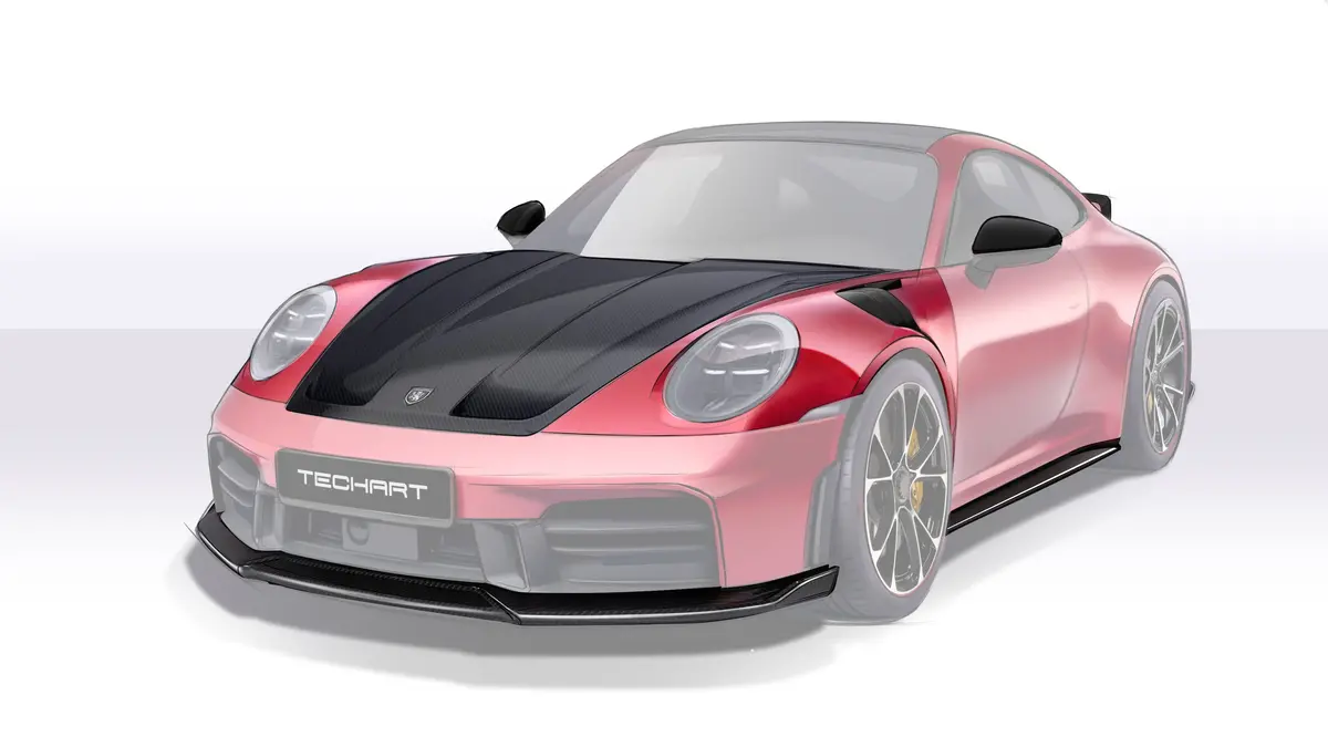 Techart Carbon Side Skirts For Porsche 992 Gt3 And 911 Carrera 2