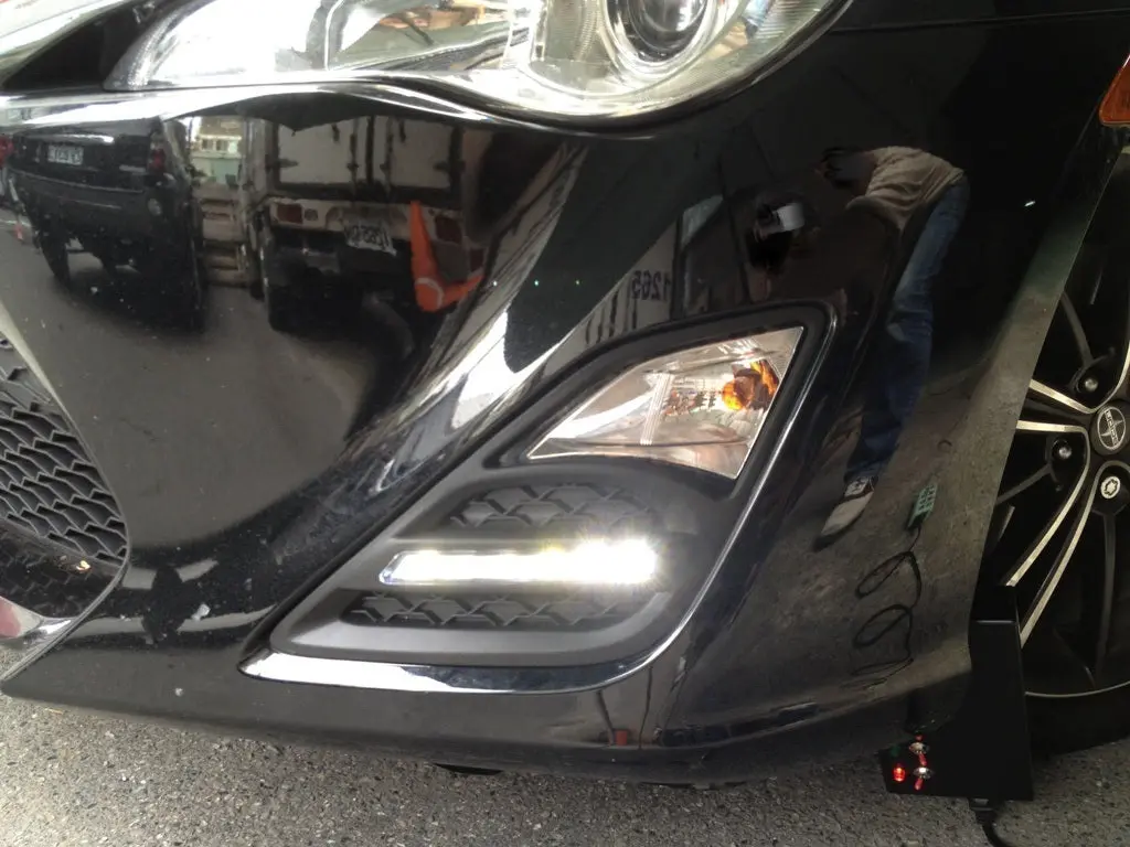 Toyota Gt86 Scion Fr-S Subaru Brz Led Drl W/ Fog Lamp Cover Kit 1