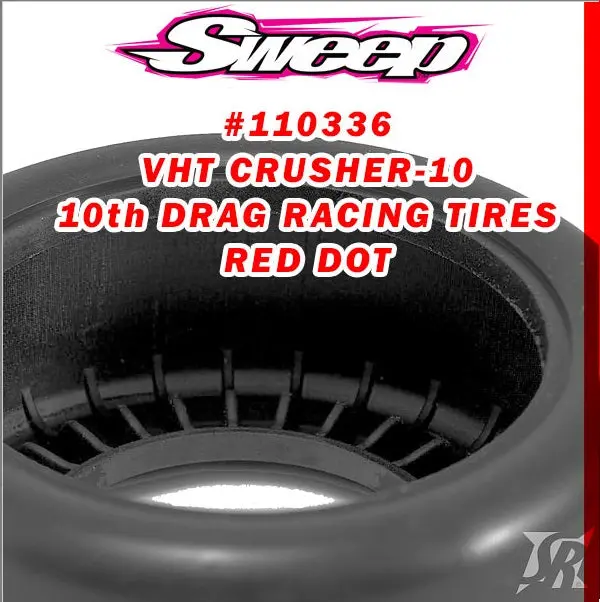 110336 Red Dot Vht Crusher-10 Drag Slick W/O Foam 2
