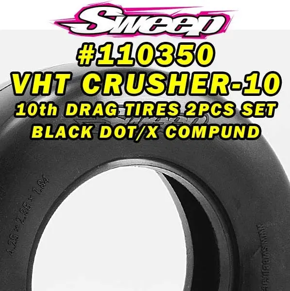 110350 Black Dot Vht Crusher-10 Drag Slick W/O Foam 1
