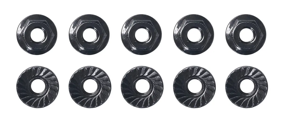 91150 M4 Low Profile Serrated Steel Wheel Nut (10) 1