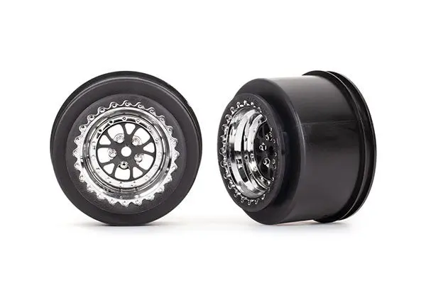 9473R Chrome Weld Wheel W/ Black 1