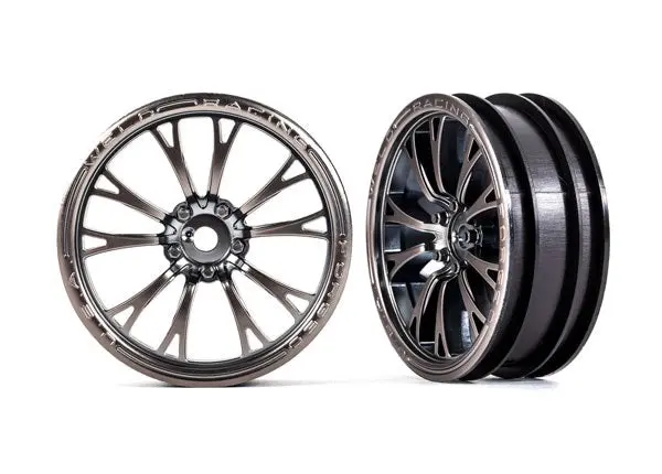 9472A Satin Black Crome Weld Wheels 1