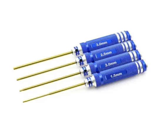 420-10-115  4Pc. Hex Driver Set, Tini Coated, Metric 1