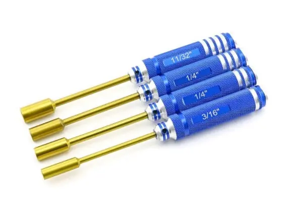 420-10-121 Hobbystar 4Pc. Nut Driver Set, Tini Coated, Sae 1