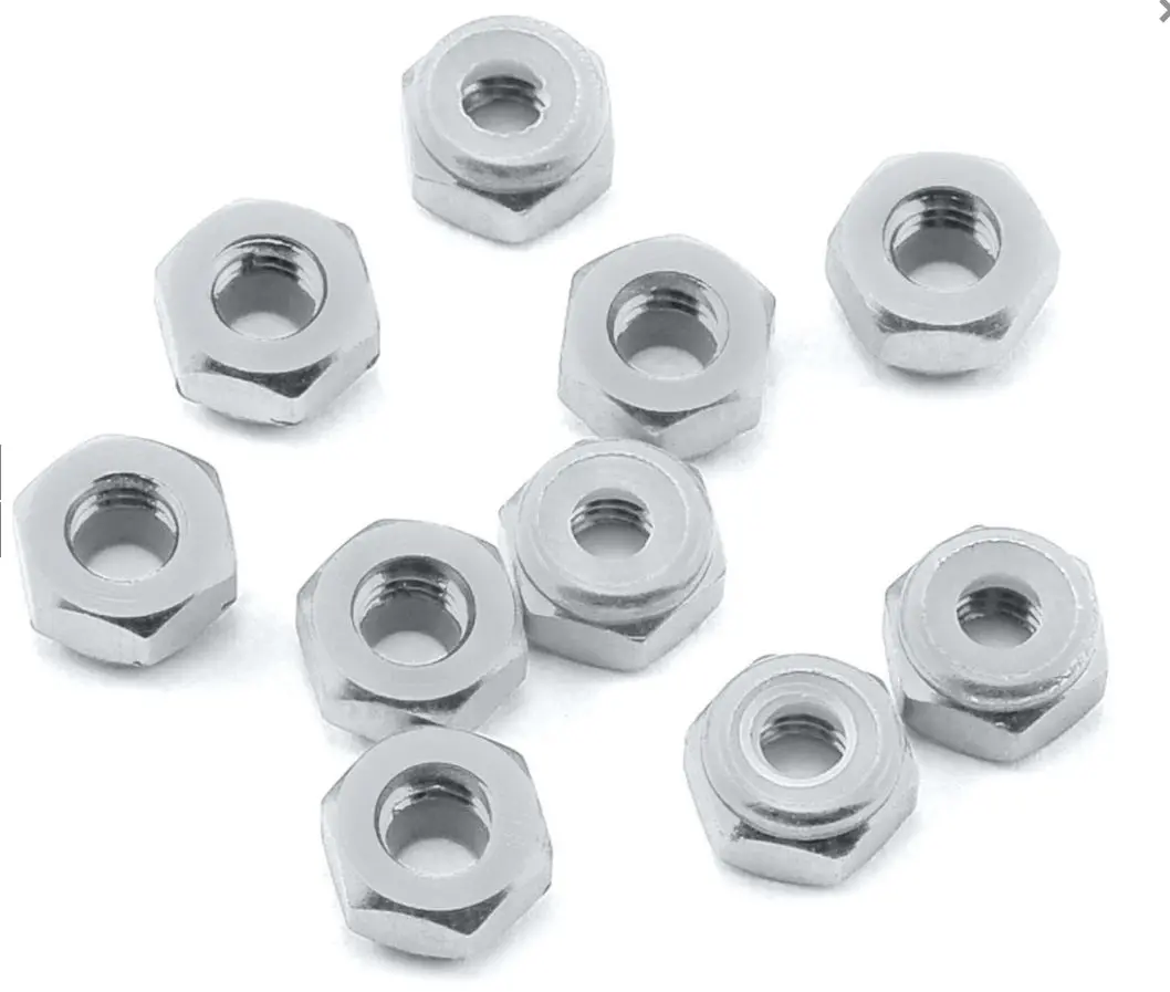 Ln-M4-Sv 4Mm Al. Lock Nuts (10) 1