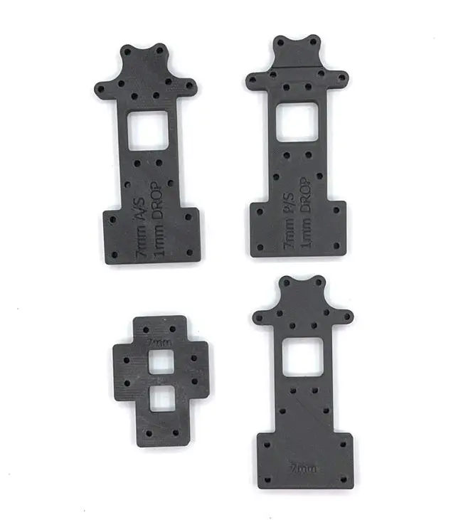 61091 Ae Breakout Riser Kit 1Mm Pro & Anti Squat, 7Mm Thick Plates (Set Of 4) 1