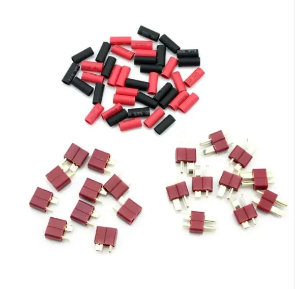 120-10-013 Dean's Connectors With Shrink Tubing, 10 Sets 1