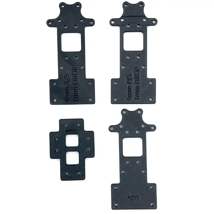 61088 Ae Breakout Riser Kit 1Mm Pro & Anti Squat, 4Mm Thick Plates (Set Of 4) 1