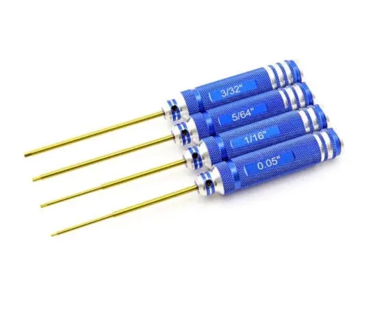 420-10-119 4 Pc Hex Driver Set, Tini Coated, Sae 1