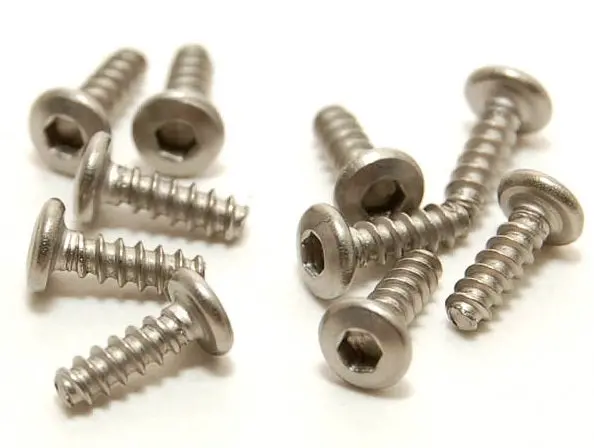 700636 M2x6 Titanium Button Head Hex Tapping Screw (10Pcs) 1