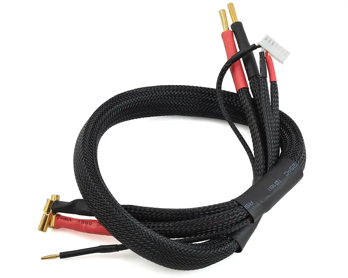 Ptk-5342 4Mm - 5Mm Bullet High Current Charge Cable With Balance Adapter 1