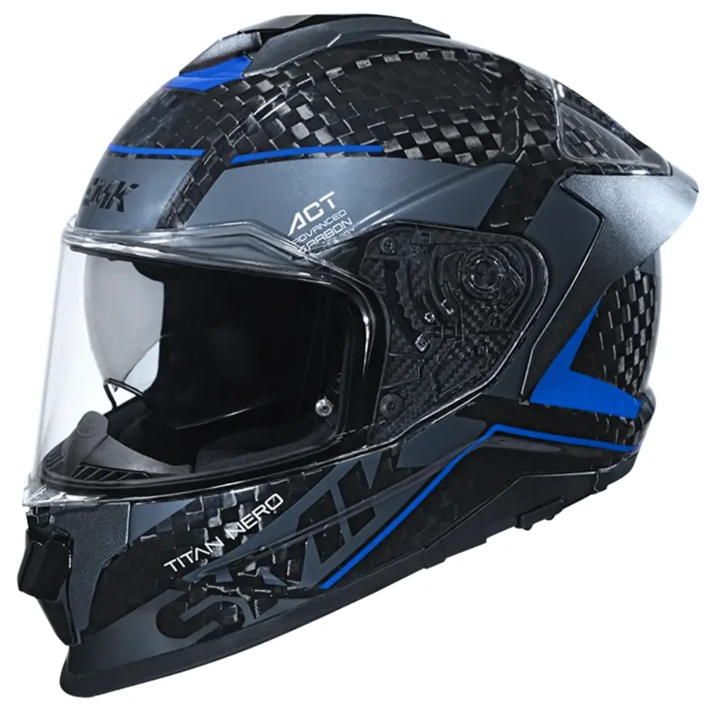 Helmet Full Face Titan Carbon Nero Gl256 Smk 1