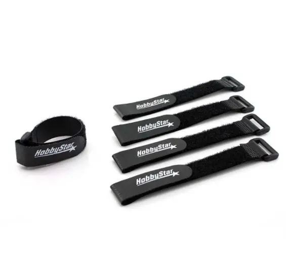 262-20-200 Rubberized Velcro Battery Straps, 20*200Mm, Set Of 5 1
