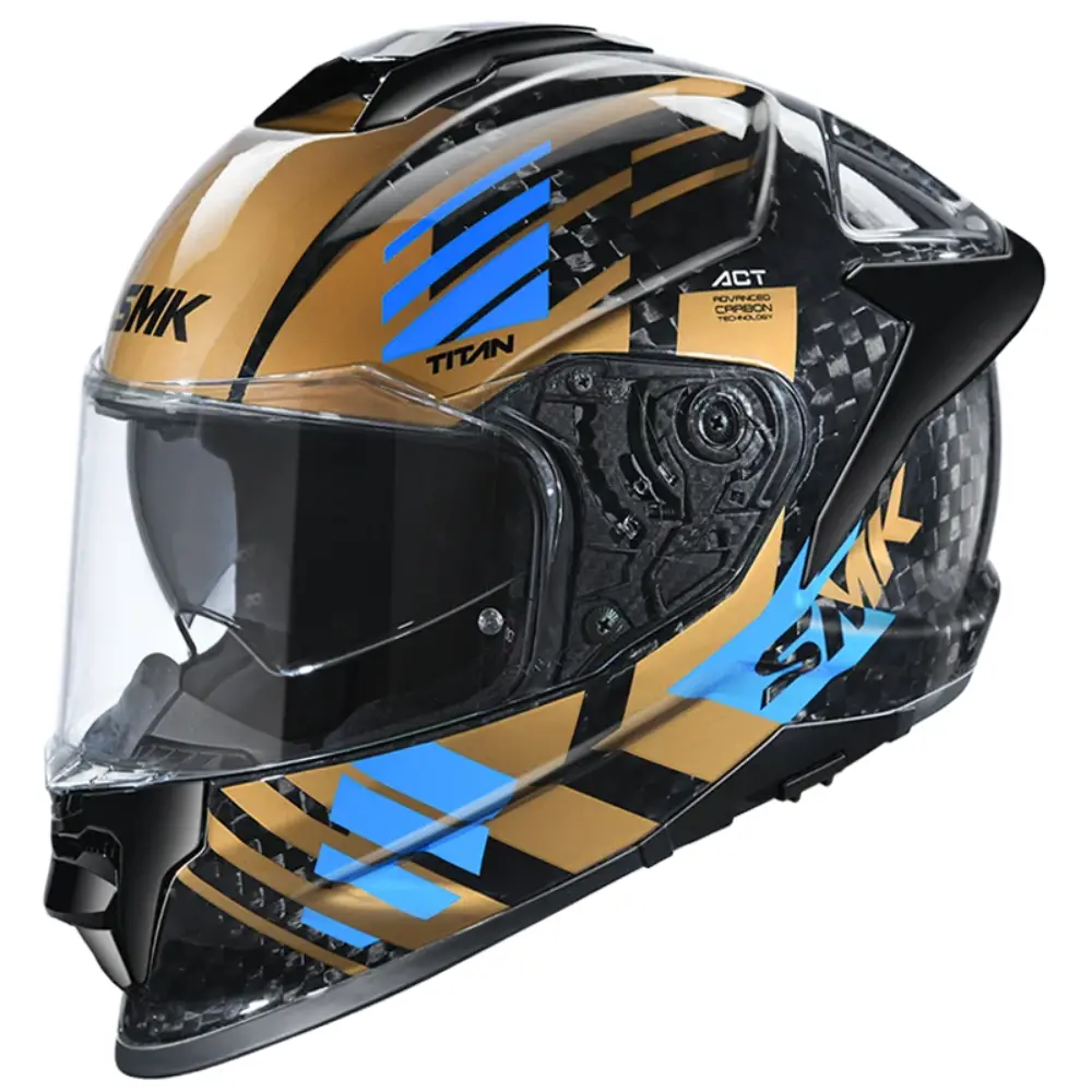 Helmet Full Face Titan Carbon T-Race Gl275 Smk 1