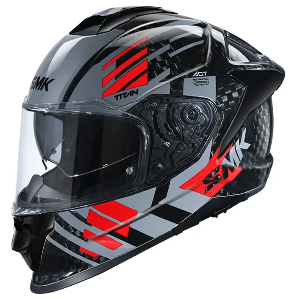 Helmet Full Face Titan Carbon T-Race Gl263 Smk 1