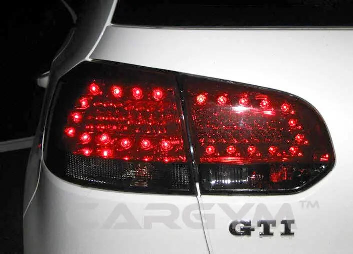 Vw Golf Vi Mk6 2009+ Red & Smoked Led Taillight 1