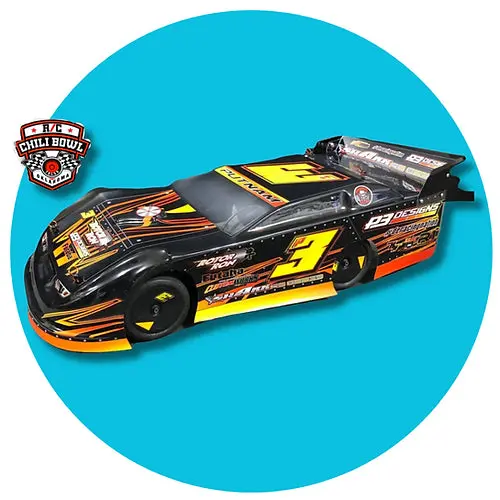 Shark Bodies Vounteer Late Model Body With Spoiler (Clear) 1