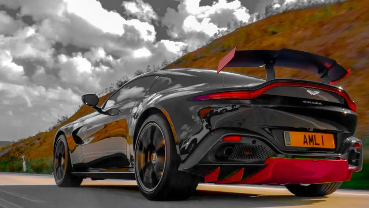 Dmc Aston Martin Vantage (Formula One / F1) Super Trofeo Forged Carbon Fiber Wing Spoiler, Safety Car Style 1