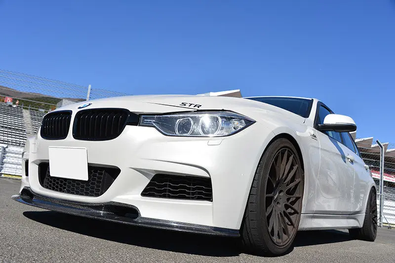 Bmw F30 Varis Style Carbon Fiber Front Spoiler For M-Tech 1