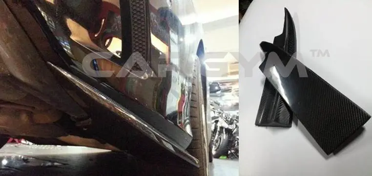 Mercedes-Benz Cla W117 Rear Bumper Carbon Fiber Lower Fins 1
