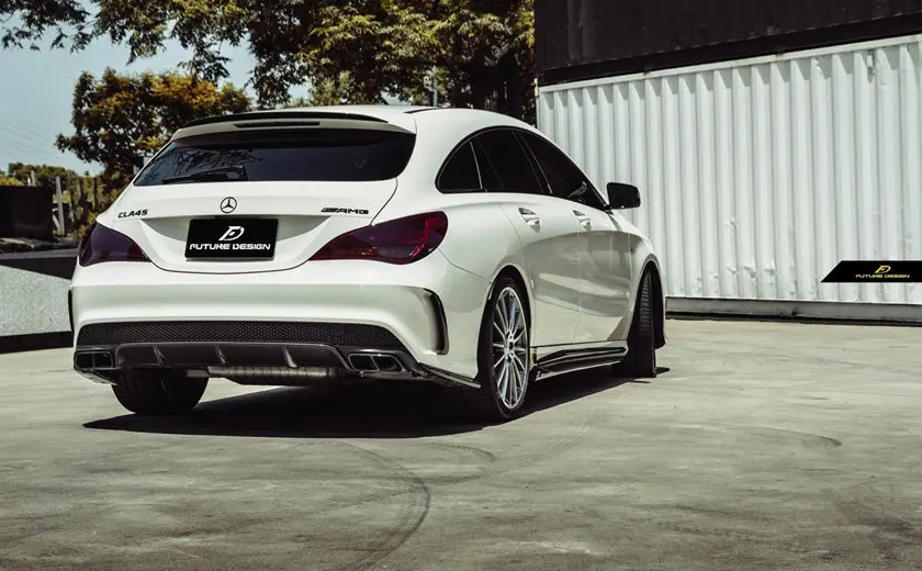 Future Design Carbon Fiber Rear Roof Spoiler For W117 1
