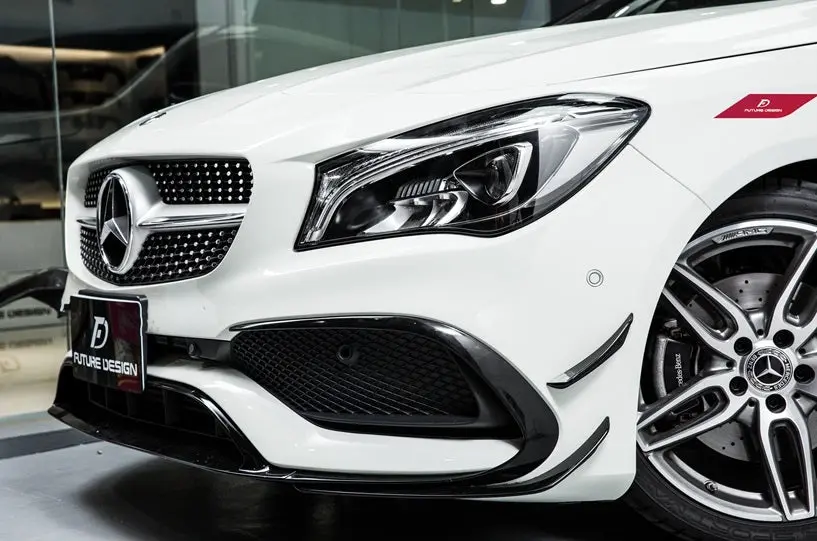 Future Design Carbon Fiber Front Lip For Mercedes-Benz Cla W117 1