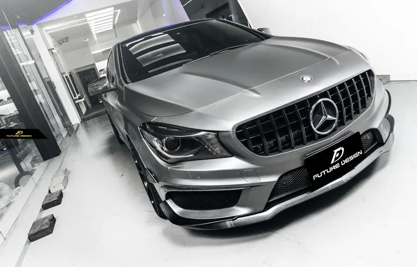 Future Design Gloss Black Front Grille For W117 1