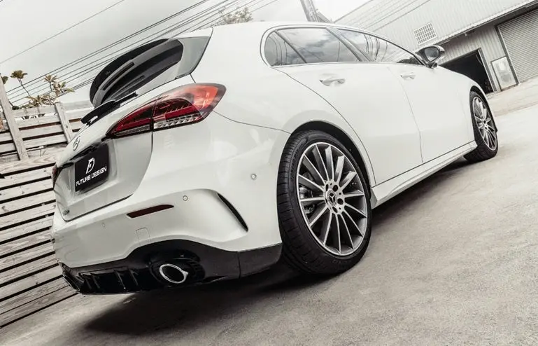 Future Design Rear Rear Diffuser With Exhaust Tips For Mercedes-Benz A-Class W177 1
