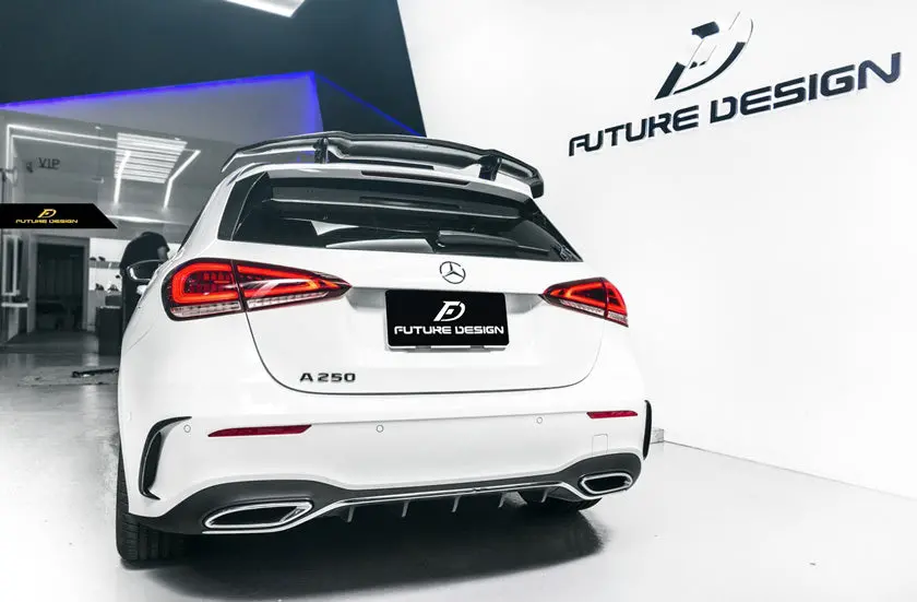 Future Design Carbon Fiber Rear Wing Spoiler For Mercedes-Benz A-Class W177 1