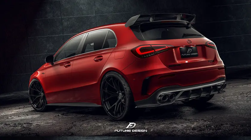 Future Design Carbon Fiber Side Skirts For Mercedes-Benz A-Class W177 2