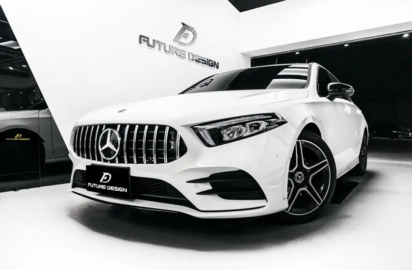 Future Design Chrome Strips Front Grille For Mercedes-Benz A-Class W177 1