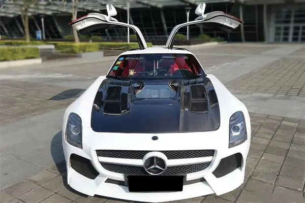 Darwinpro 2010-2015 Mercedes Benz W197 Sls Amg Imp Style Carbon Fiber Hood 1