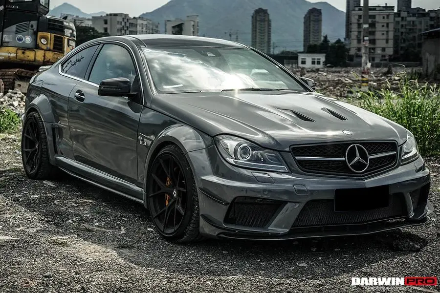 Darwinpro 2012-2014 Mercedes Benz W204 C63 Amg Bkss Style Hood 1