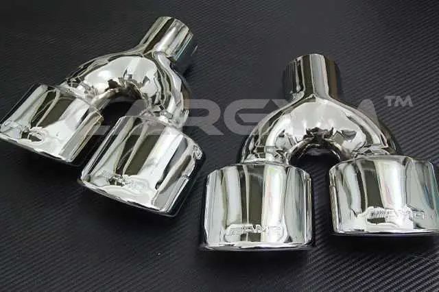 Mercedes-Benz W204 C-Class C63 Style Quad Exhaust Tips 1