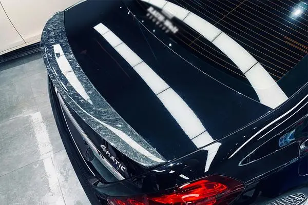 Carbonado 2014-2020 Mercedes Benz S Class W222 Sedan Rt Style Carbon Fiber Trunk Spoiler 1